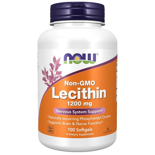 Now Lecithin 1200 mg – 100 cápsulas