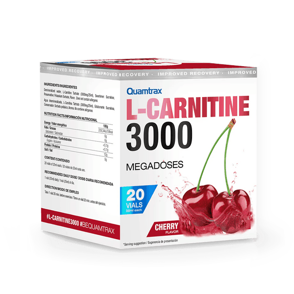 Quamtrax L- Carnitine 3000 20 vials