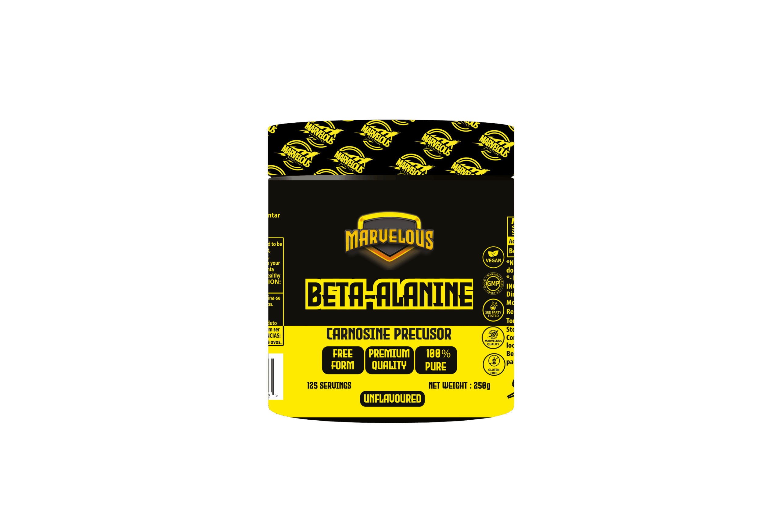 Marvelous Beta Alanine Black & Yellow