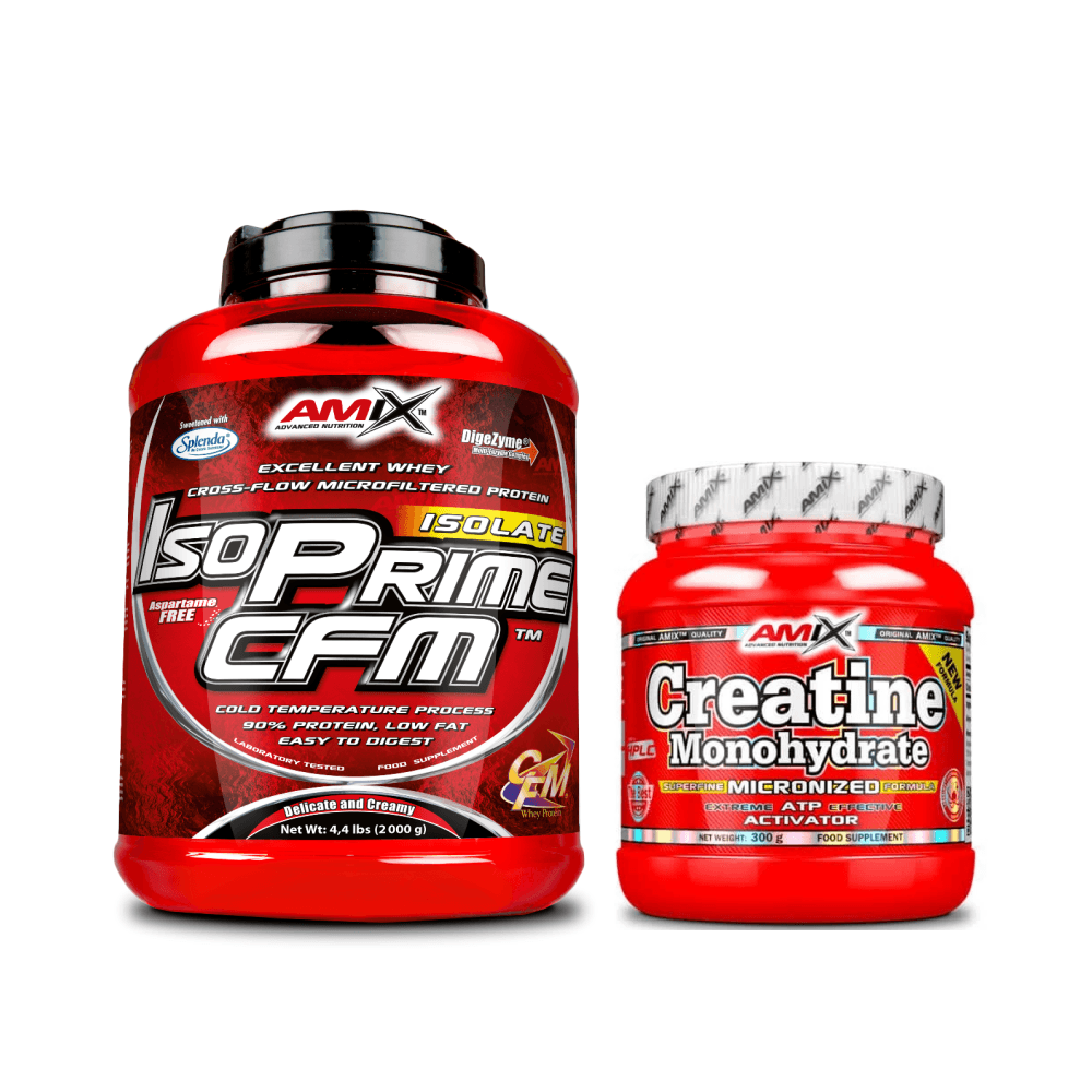 Pack Amix Iso Prime CFM 2Kg + Amix Creatine 300G + Shaker
