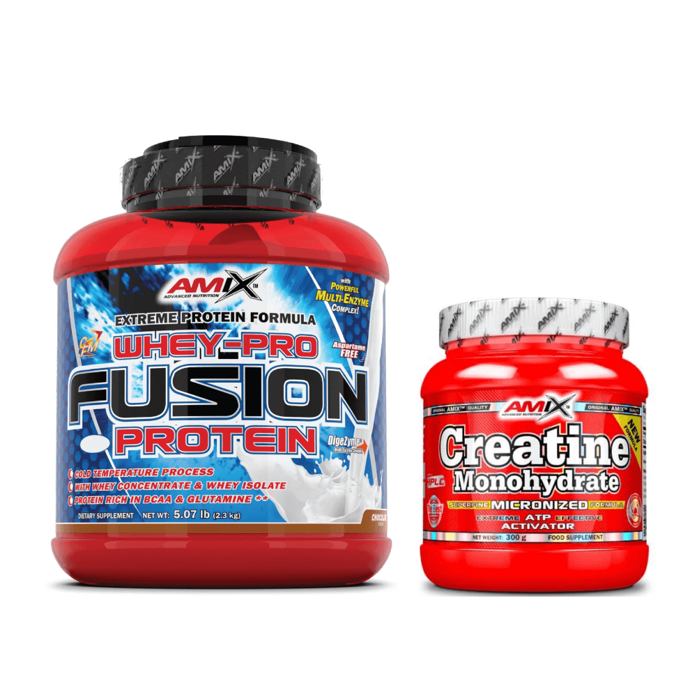 Pack Amix PRO FUSION 2.3KG + Amix CREATINA 300G + Shaker