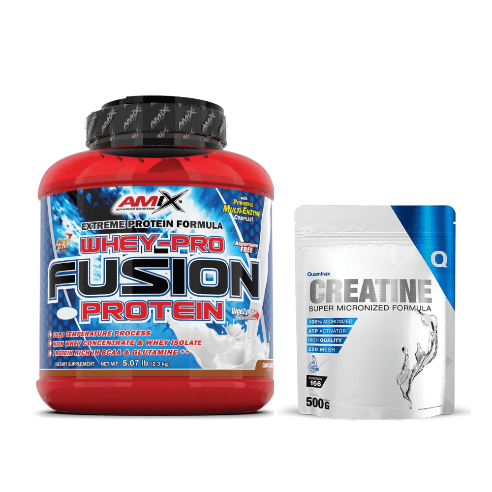 Pack Amix Whey-Pro Fusion Pack Amix PRO FUSION 2.3KG + Quamtrax CREATINA 500G + Shaker