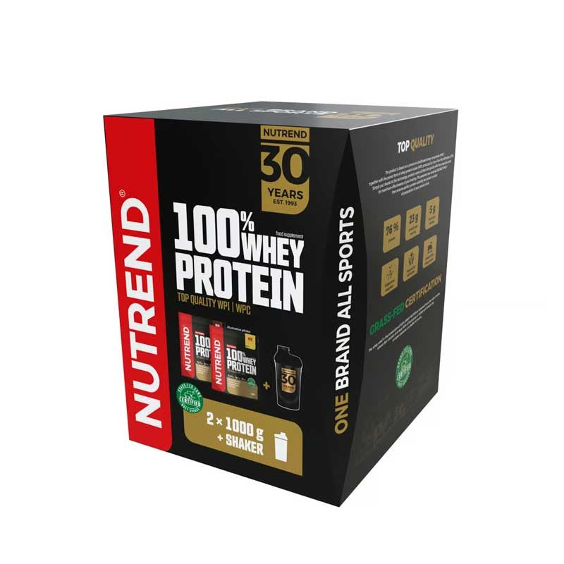 Nutrend Pack Presente Proteína Whey Baunilha + Chocolate + Shaker