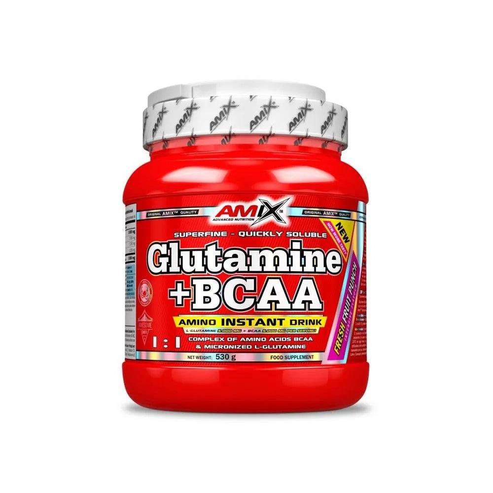 Amix GLUTAMINA + BCAA AMINOÁCIDOS RAMIFICADOS 530 g