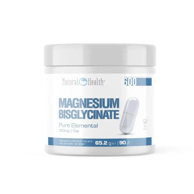 Natural Health Bisglicinato de magnésio, 90 cápsulas