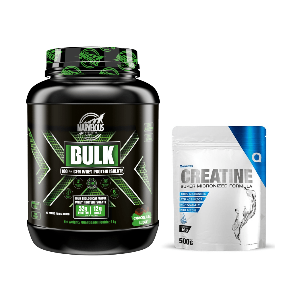 Pack Marvelous Bulk 2 Kg + Quamtrax Creatine 500 Gr