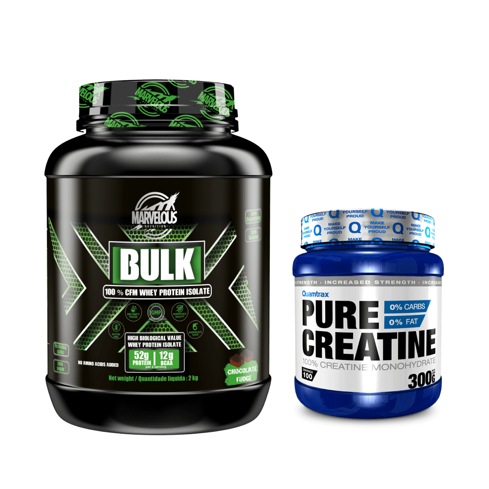 Pack Marvelous Bulk 2 Kg + Quamtrax Pure Creatine 300 Gr