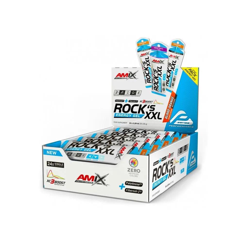 Amix Performance Line Rock's Energy Gel XXL con Cafeína 24 x 65 gr