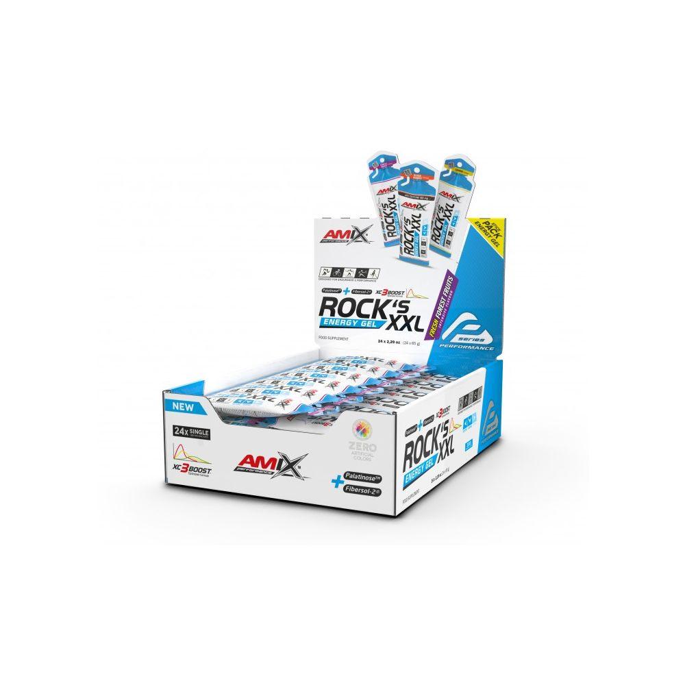 Amix Perfomance Line Rock's Energy Gel XXL Sin Cafeína 24 x 65 gr