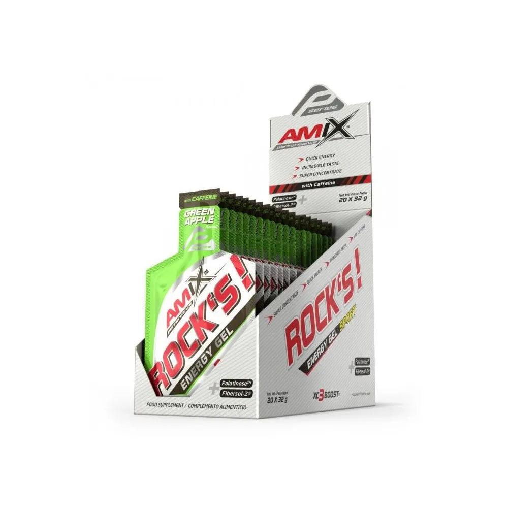 Amix Performance LIne Rock's Energy Sport Gel com Cafeína 20 x 32 gr